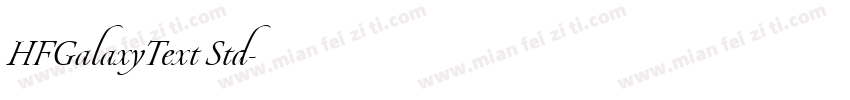 HFGalaxyText Std字体转换